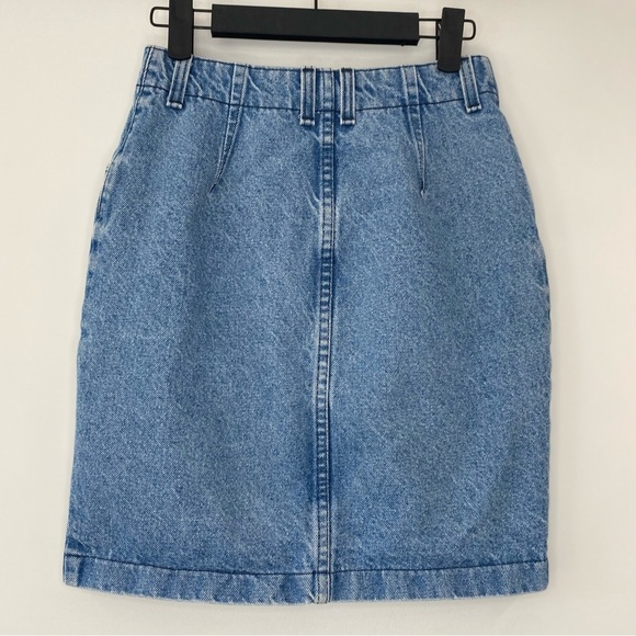 Vintage Cobra Americ Studded front zip Denim Skirt - Picture 3 of 11